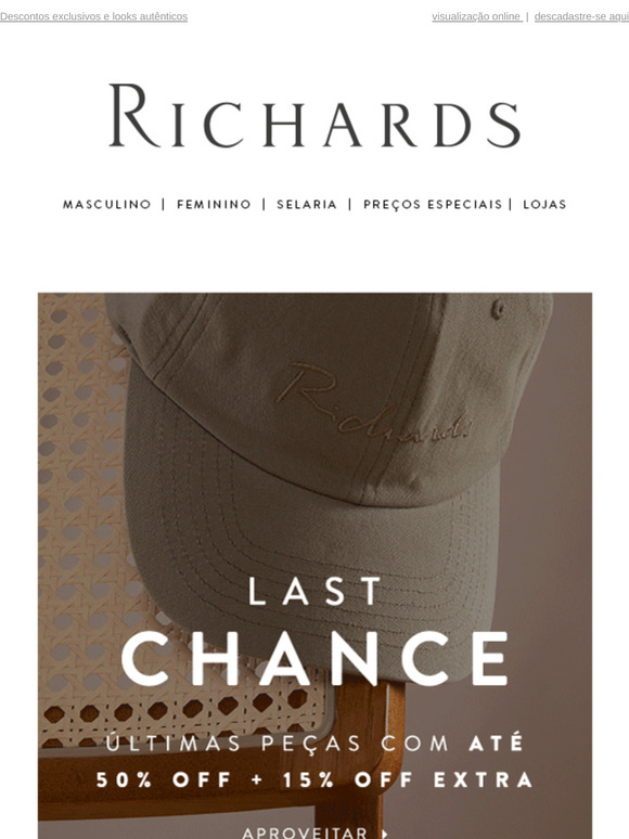 Últimas chances para aproveitar os 15% OFF