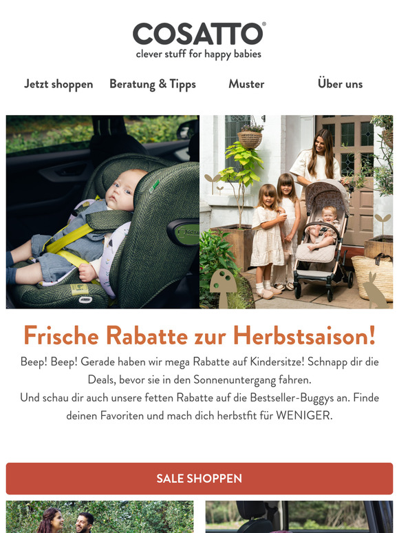 Riesige Rabatte! Buggys & Kindersitze!