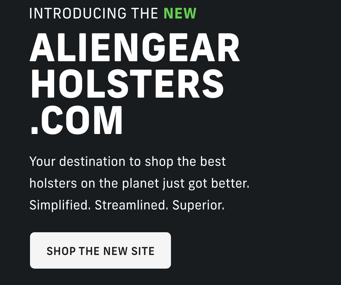 Alien Gear Holsters | HOME