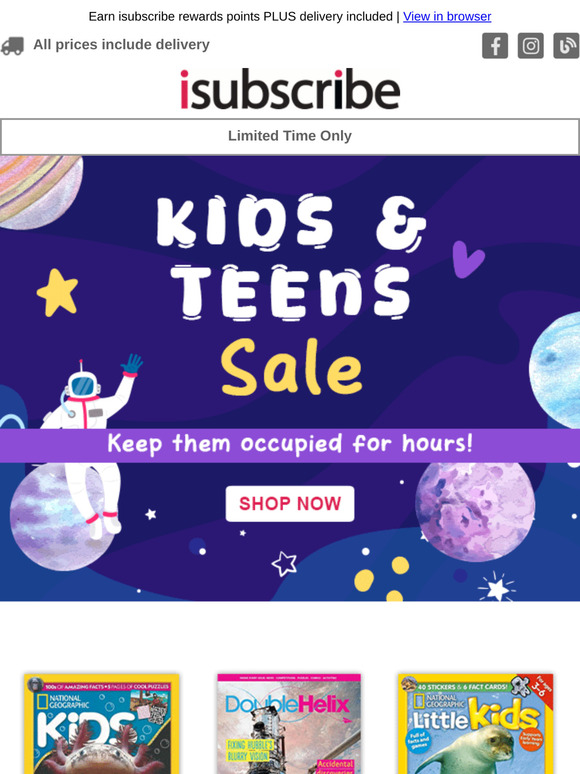 Kids & Teens Magazine Sale: Keep Them Occupied for Hours!