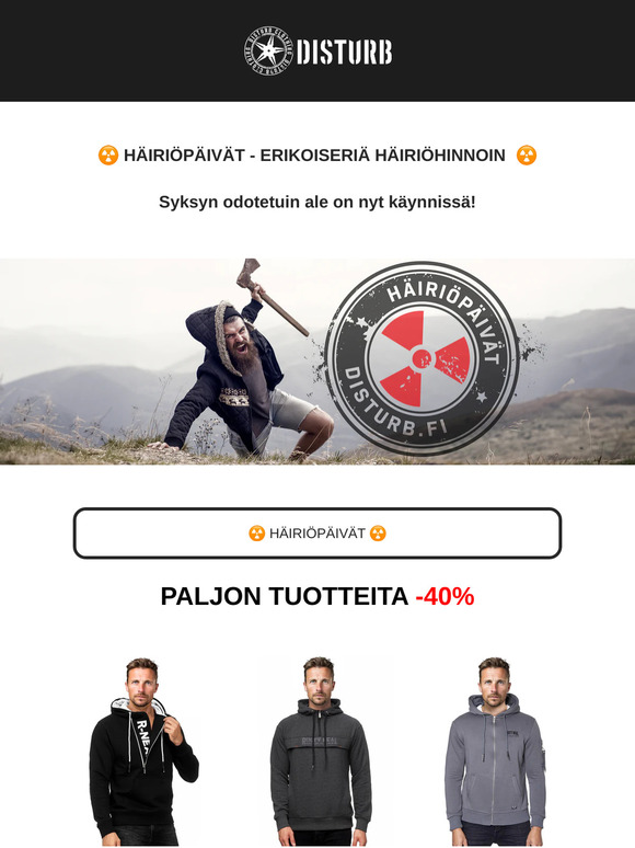 ☢️ HÄIRIÖPÄIVÄT ☢️ Paljon tuotteita -40% ☢️