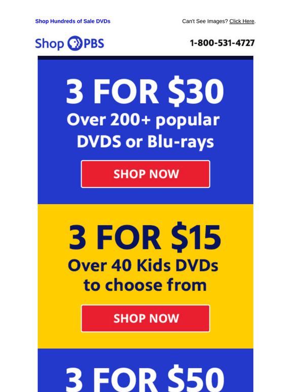 Our Great DVD Sale is Back!