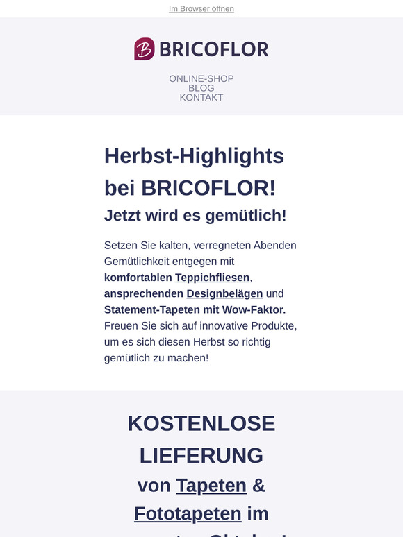 Herbst-Highlights bei BRICOFLOR! 🍂