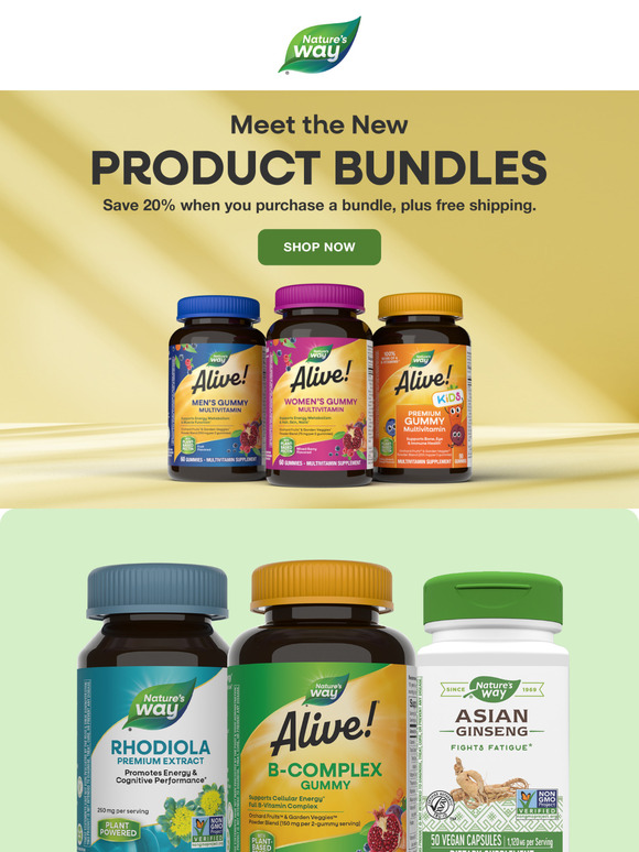 Meet the new bundles: Beauty, energy, family faves & more*