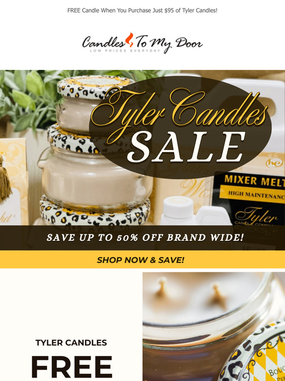 Claim Your FREE Gift with Purchase! 🌟 Tyler Candle Sale Ends Soon!