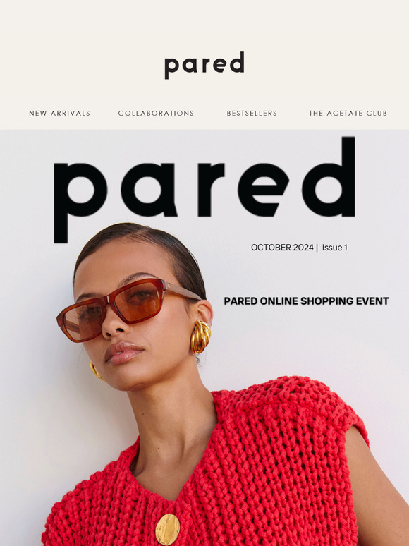 Pared Online Shopping Event Starts Now!