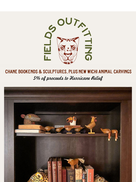 Now Live: Chané Mask Bookends, masks, and animal carvings with part of the proceeds going to Helene Crisis Relief