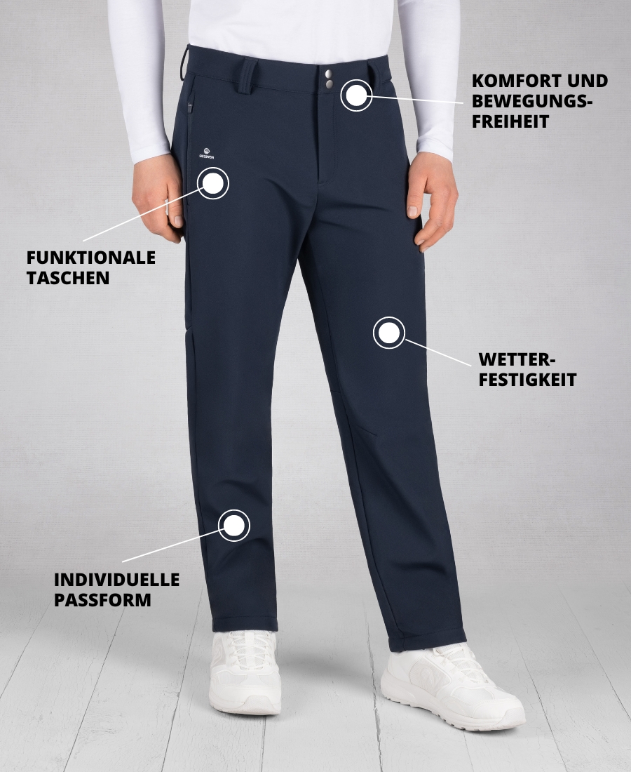 Wanderhosen features