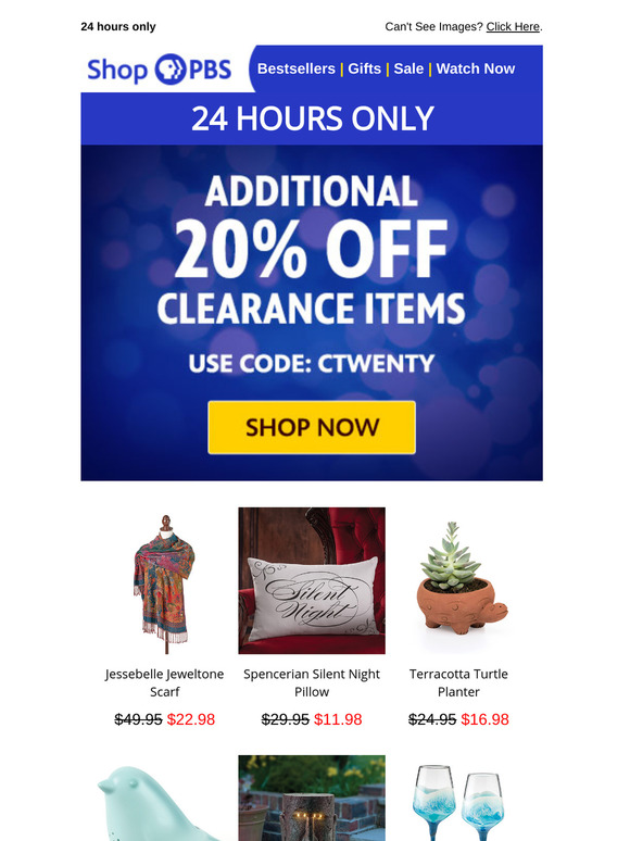 Extra 20% off clearance