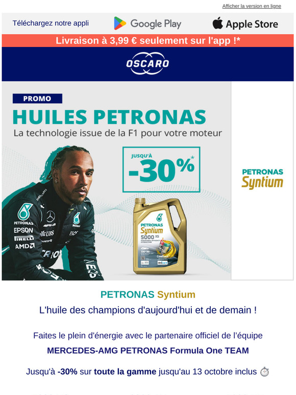 Promo jusqu'à -30% sur toutes les huiles !