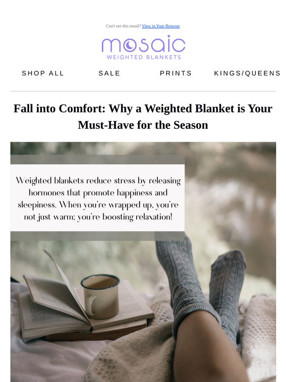 FALL IS HERE! Get your weighted blanket TODAY!