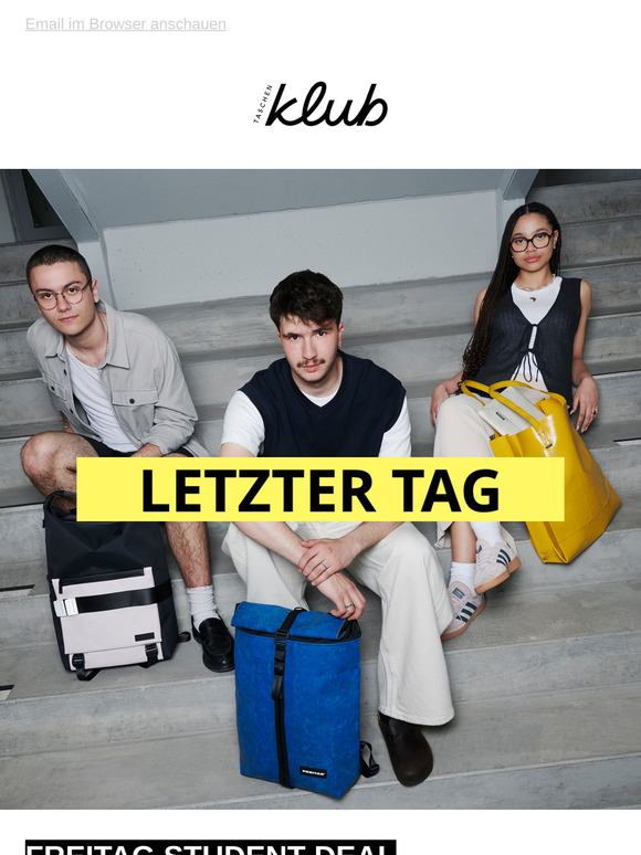 Reminder: LETZTER TAG vom FREITAG Student Deal 2024