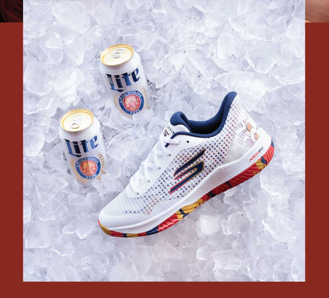 Skechers Viper Court Pro + Tyson McGuffin + Miller Lite