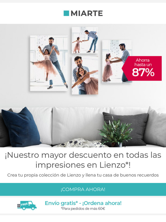 ¡Grandes descuentos en Lienzos!
