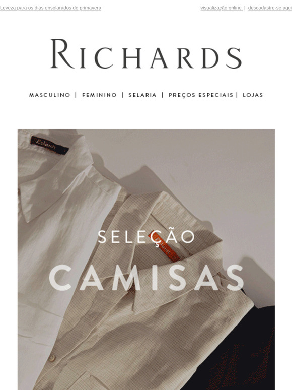 SALE | Camisas de linho com até 50% OFF
