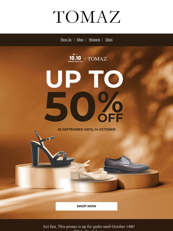 Celebrate 10.10 Bonanza Sales on Shopee and Tomaz Website!