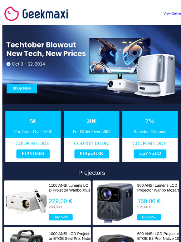 🚀 Techtober Blowout 2024 – Explore New Tech at New Prices!