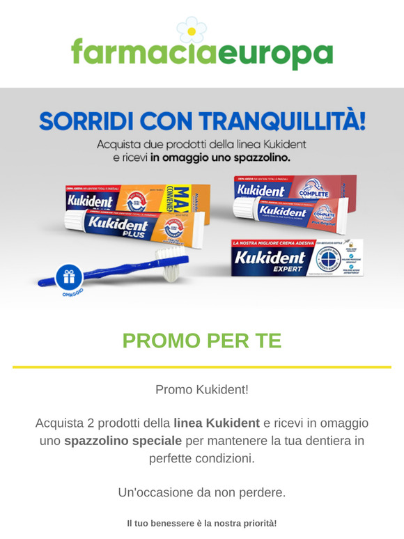 Sorridi con tranquillità, scopri la promo Kukident!