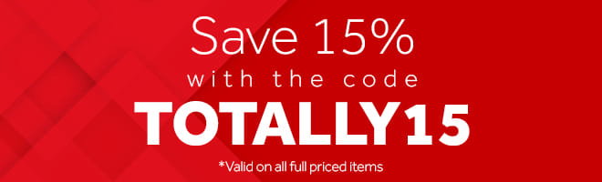 Save 15% with the code TOTALLY15