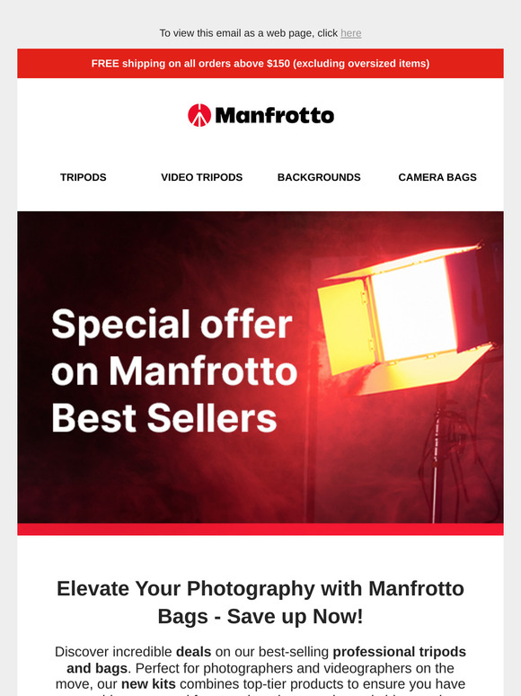 Unbeatable DEALS on Manfrotto Best Sellers – Limited Stock! 📸