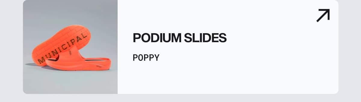 Podium Sildes in Poppy - Shop Now