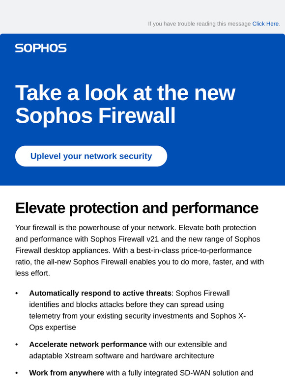 New hardware | New software | It’s time to check out the new Sophos Firewall v21