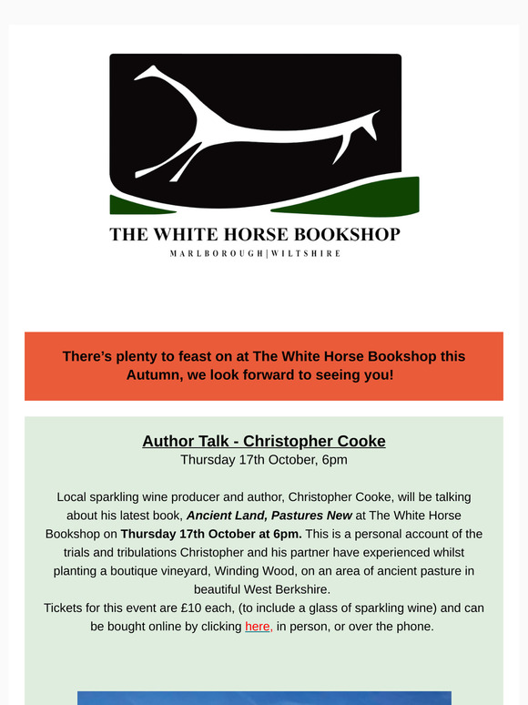 Autumn Updates from The White Horse Bookshop