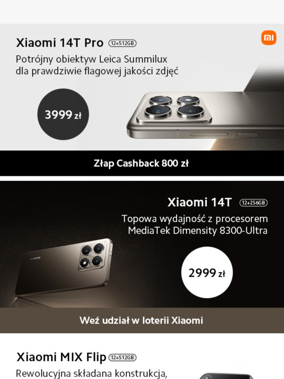 Smartfony Xiaomi 14T, MIX Flip i inne premiery! 🤩