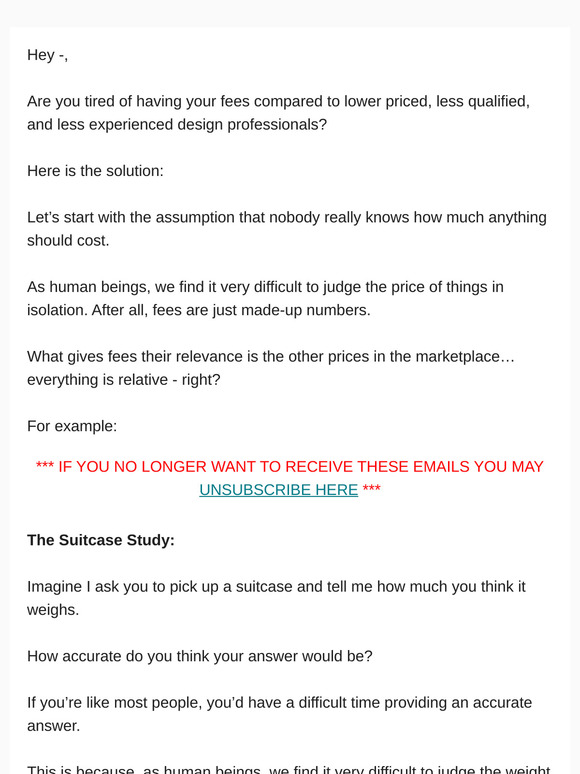 The Importance of Benchmarking Design Fees