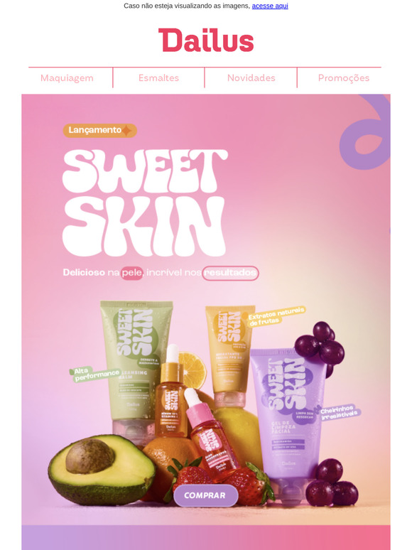 Conheça a Sweet Skin: O Novo Lançamento que Vai Transformar Seu Skincare! ﻿﻿﻿🍇﻿﻿﻿🍊