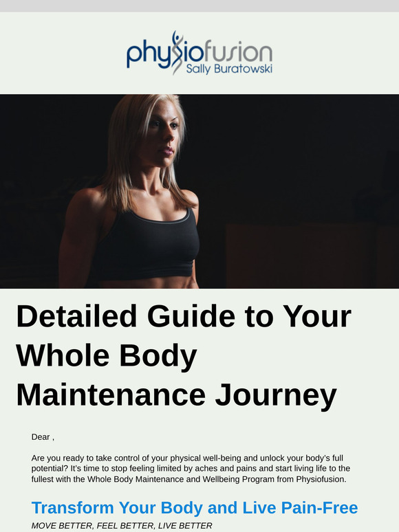 Maximize Your Body's Potential with Our Whole Body Maintenance Program