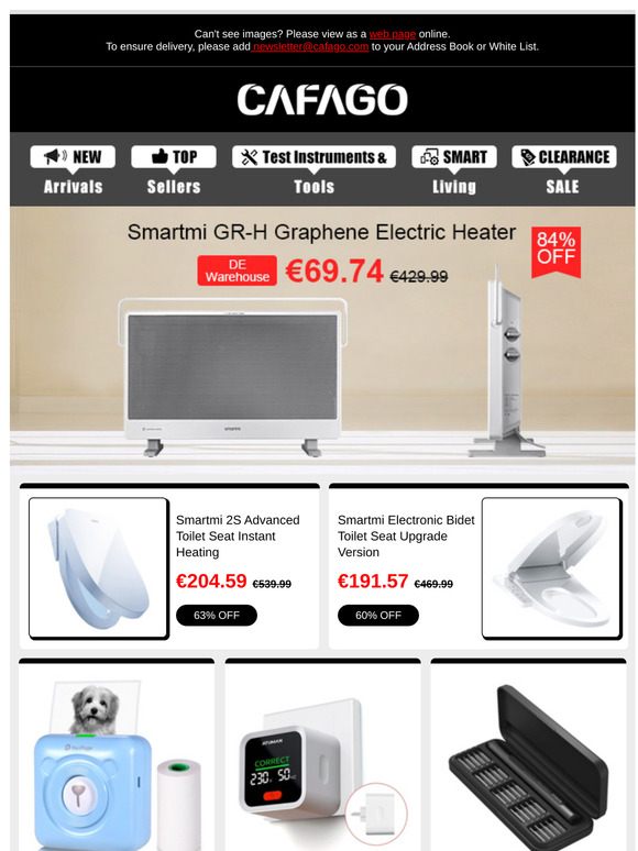 Prepare for the Cold Winter: Smartmi Electric Heater Only €69.74 Now!!!
