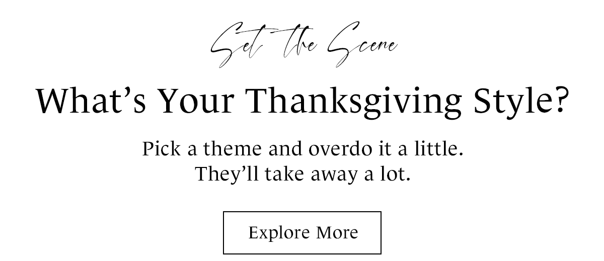 What's your thanksgiving style?
