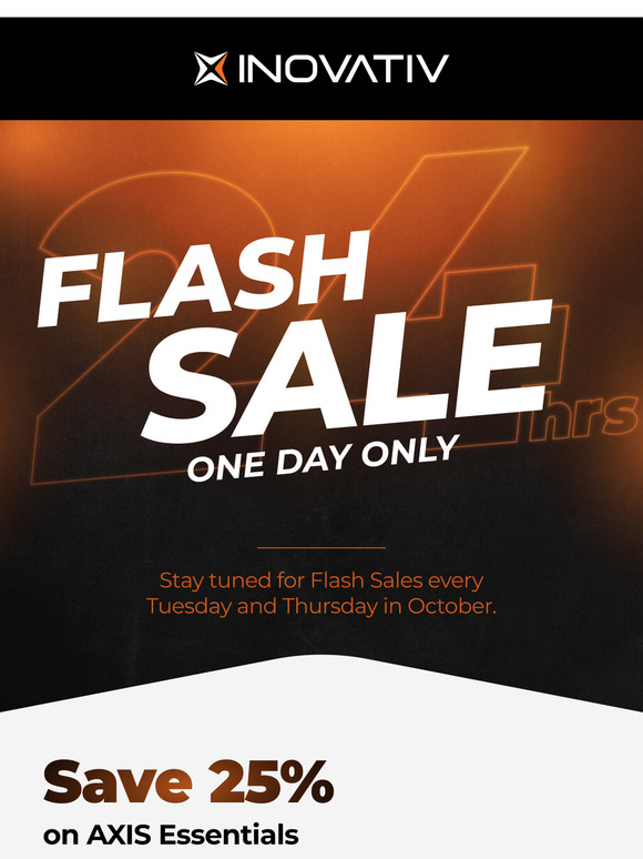 Flash Sale: 25% Off AXIS Essentials