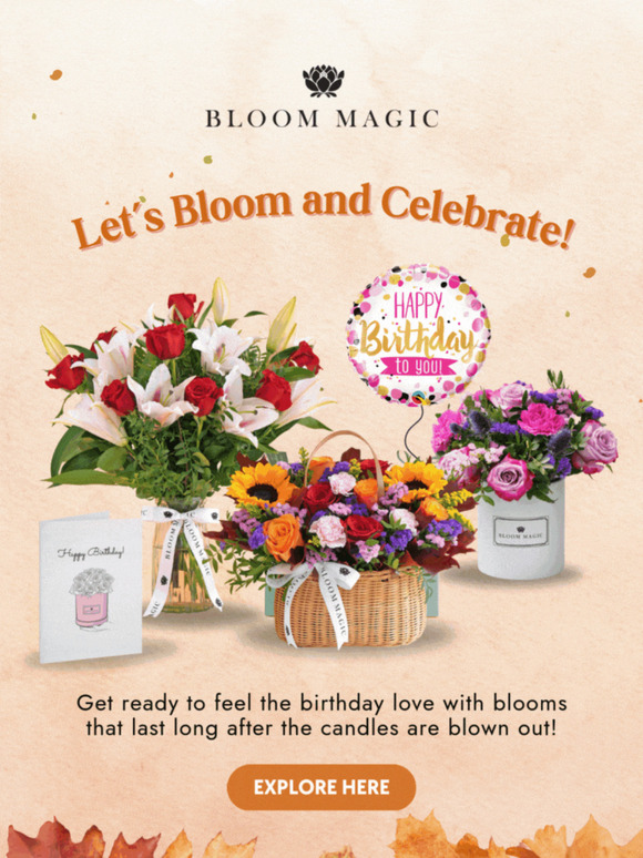Surprise! Birthday Blooms that WOW! 🎁