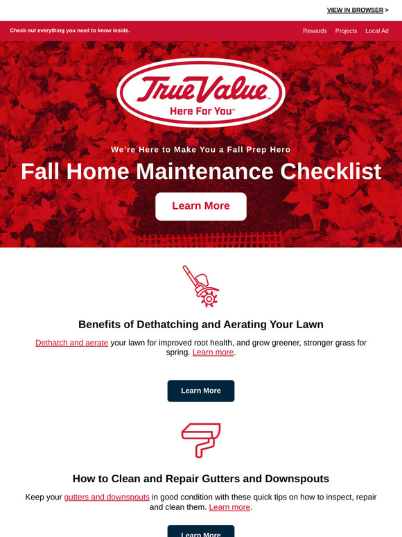 Complete the Fall Home Maintenance Checklist ✔️