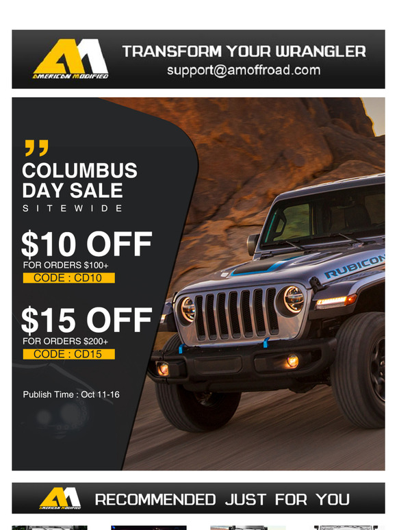 Columbus Day Sale is coming⏱️From Oct.11 to Oct.16