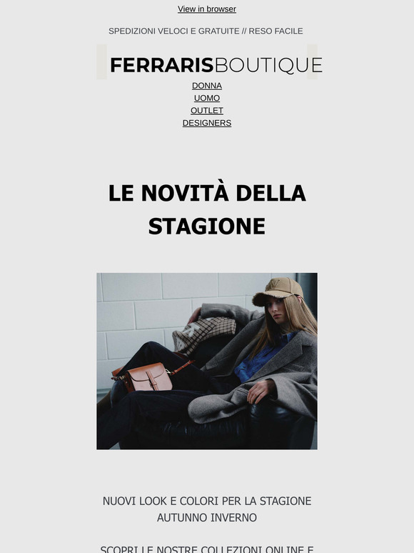 Le nuove collezioni ti aspettano! 🍁