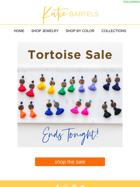 Tortoise Sale Ends TONIGHT!