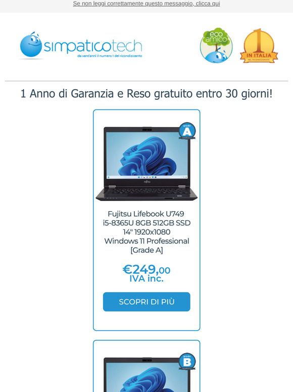 Notebook 15.6” Windows 11 Professional