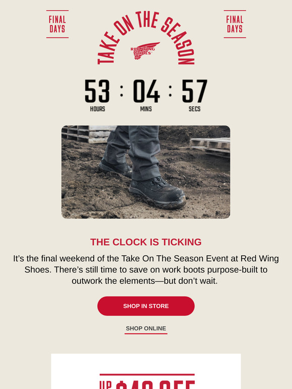 Red Wing Shoes Get up to 40 off before time runs out. Milled