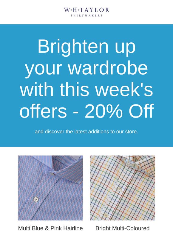 Stand Out with Vibrant Shirts! 20% Off