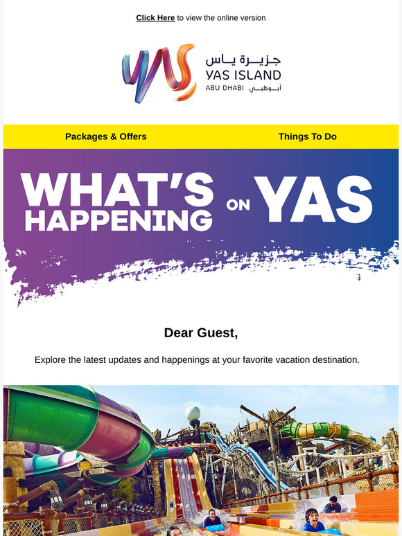 What's Happening on Yas Island 🙌