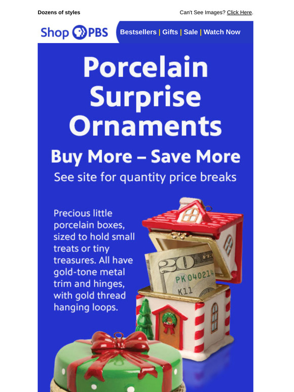 Perfect little gifts. Save on 3 or more.