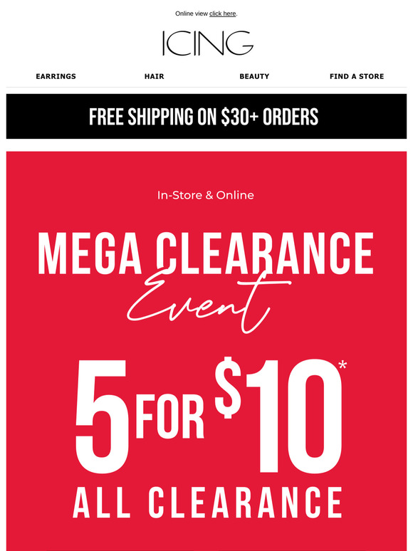 📣 5 for $10 on ALL clearance 📣