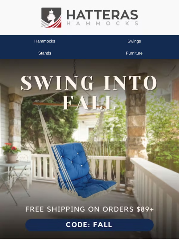 Swing Into Relaxation This Fall with Our Tufted Single Swings! 🍂