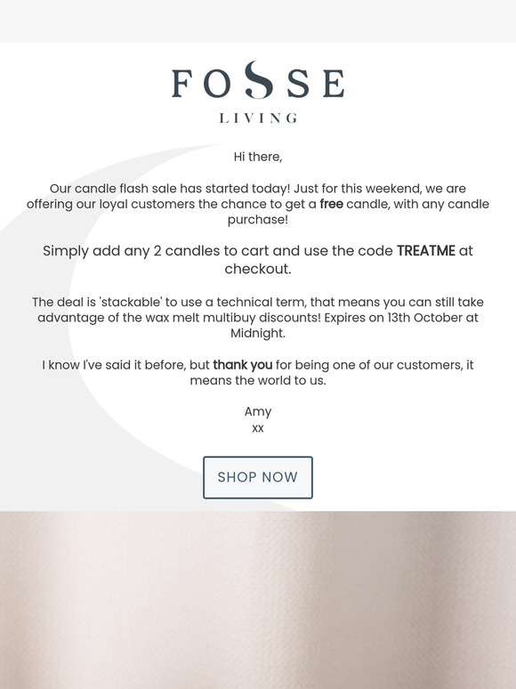 Candle Flash Sale: Buy 1 Get 1 Free! 😍
