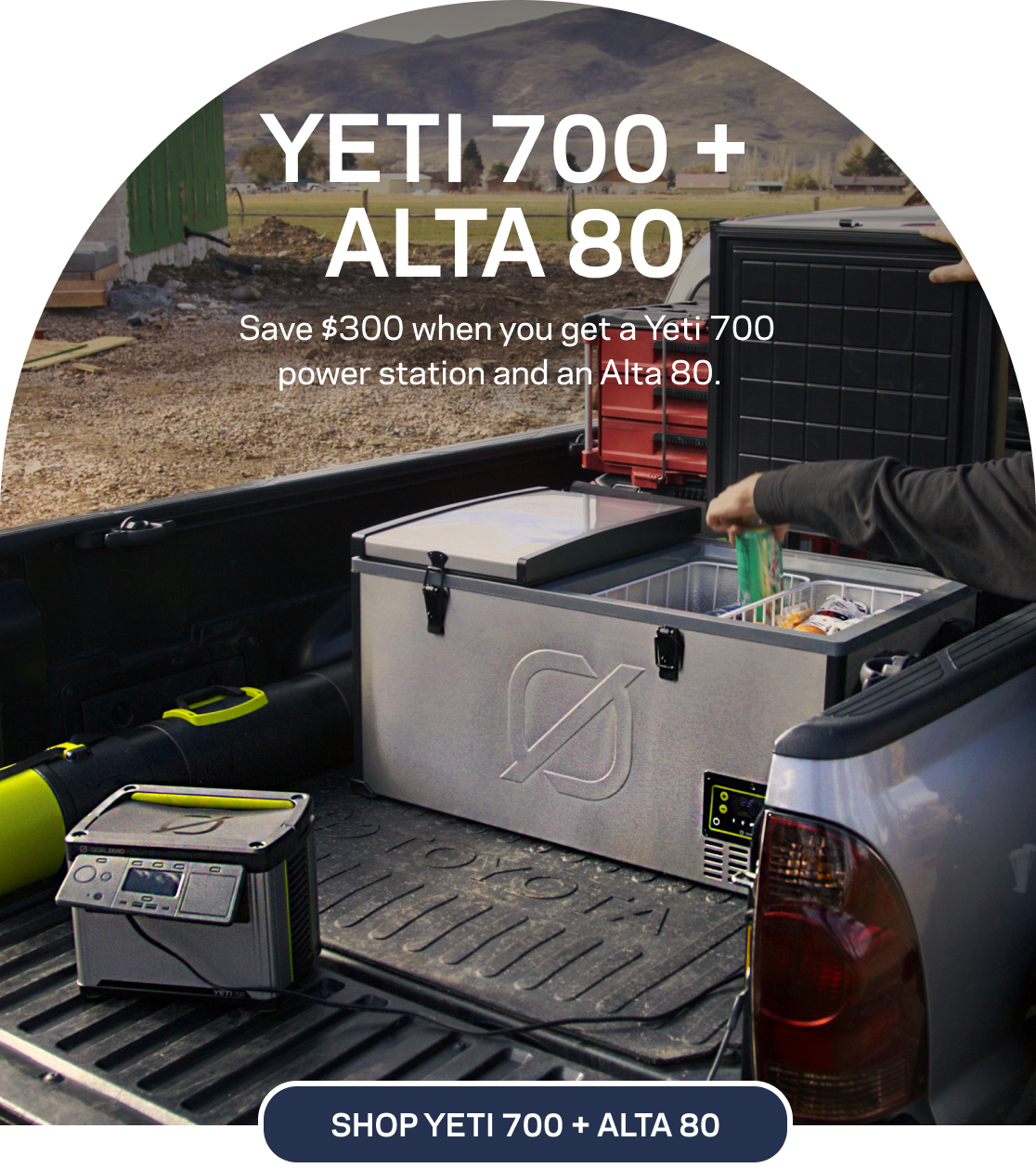 Yeti 700 + Alta 80 Save $300