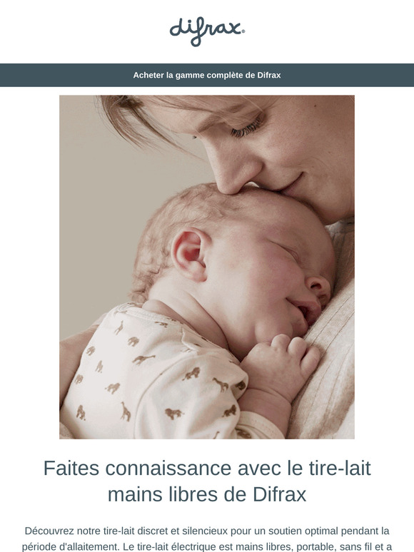 NOUVEAU ✨ Le Tire-lait Mains Libres de Difrax