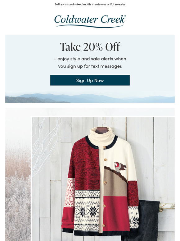 Coldwater Creek Our ALL NEW Cozy Cardigan is Here Milled